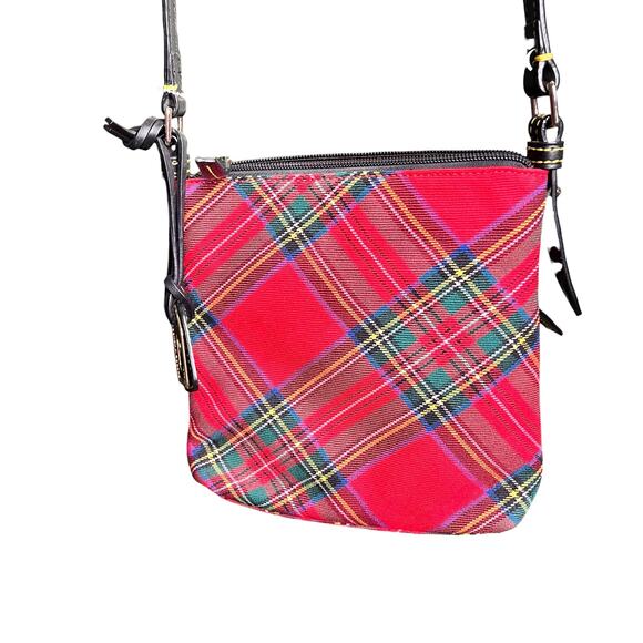 Dooney & Bourke Tartan holiday plaid Small Zip Crossbody bag - Picture 4 of 9